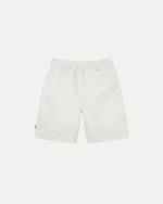 BEACH SHORT BRUSHED WHITE COTTON