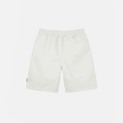 BEACH SHORT BRUSHED WHITE COTTON