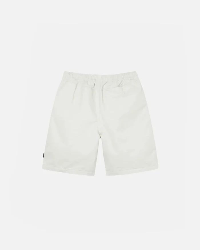 BEACH SHORT BRUSHED WHITE COTTON