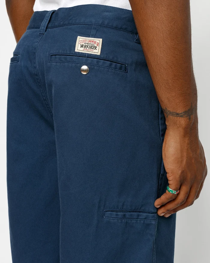 CHINO WORK NAVY BLUE SHORT