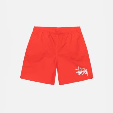 WATER SHORT BIG BASIC BRIGHT RED