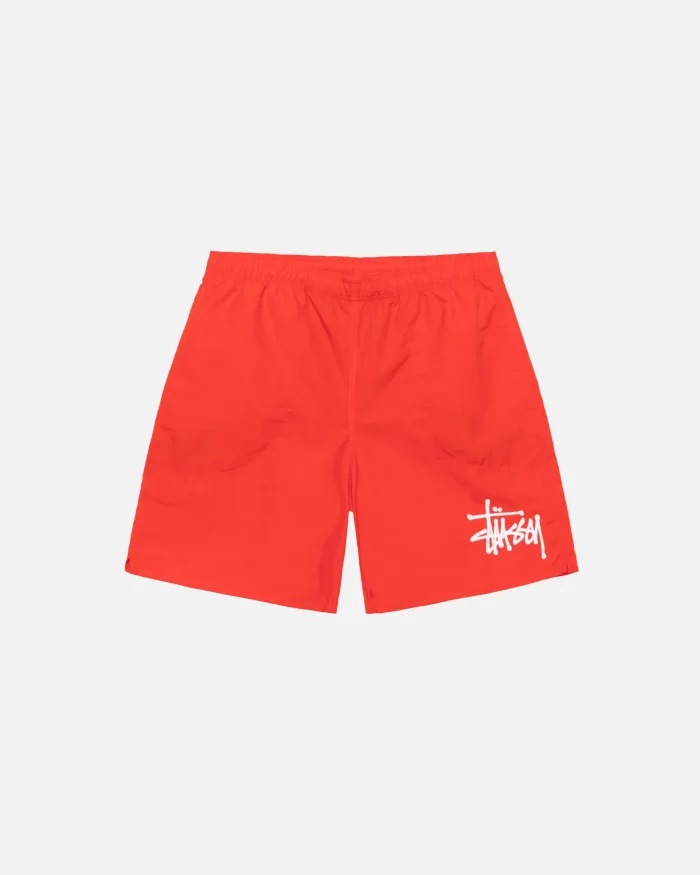 WATER SHORT BIG BASIC BRIGHT RED