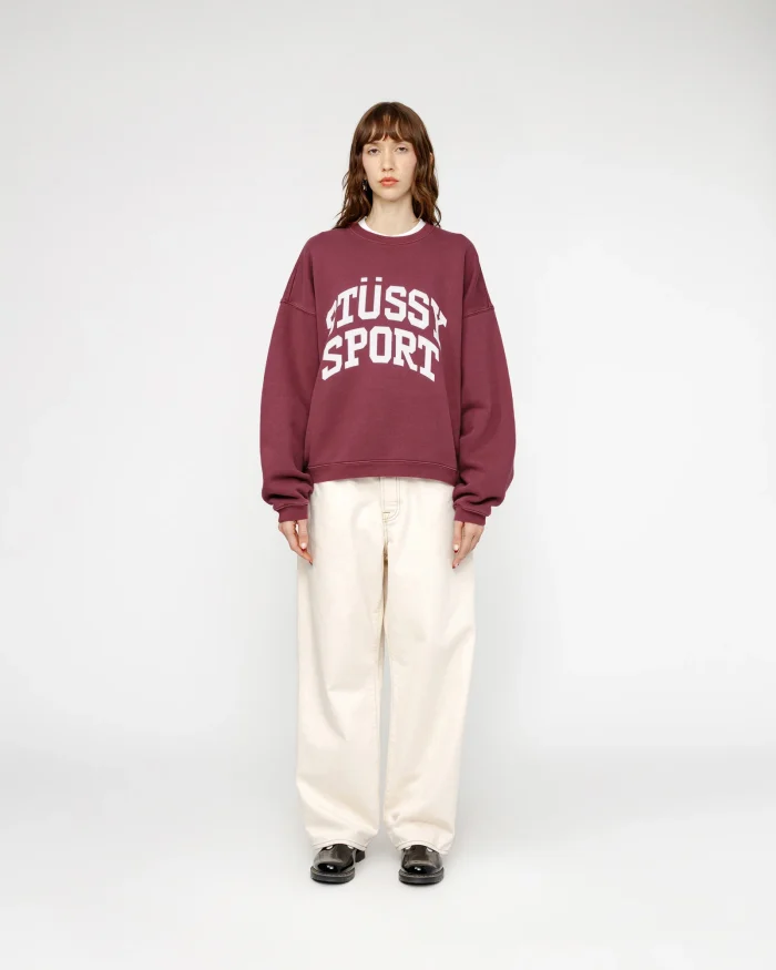 BIG CRACKLE SPORT MAROON CREW