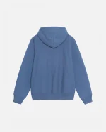 SATIN PATCH BLUE HOODIE