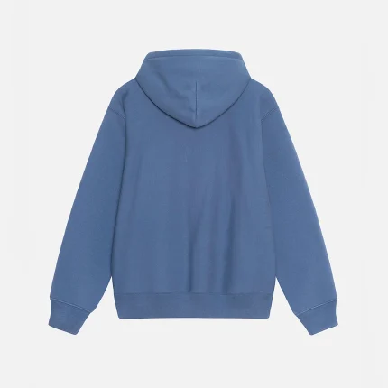 SATIN PATCH BLUE HOODIE