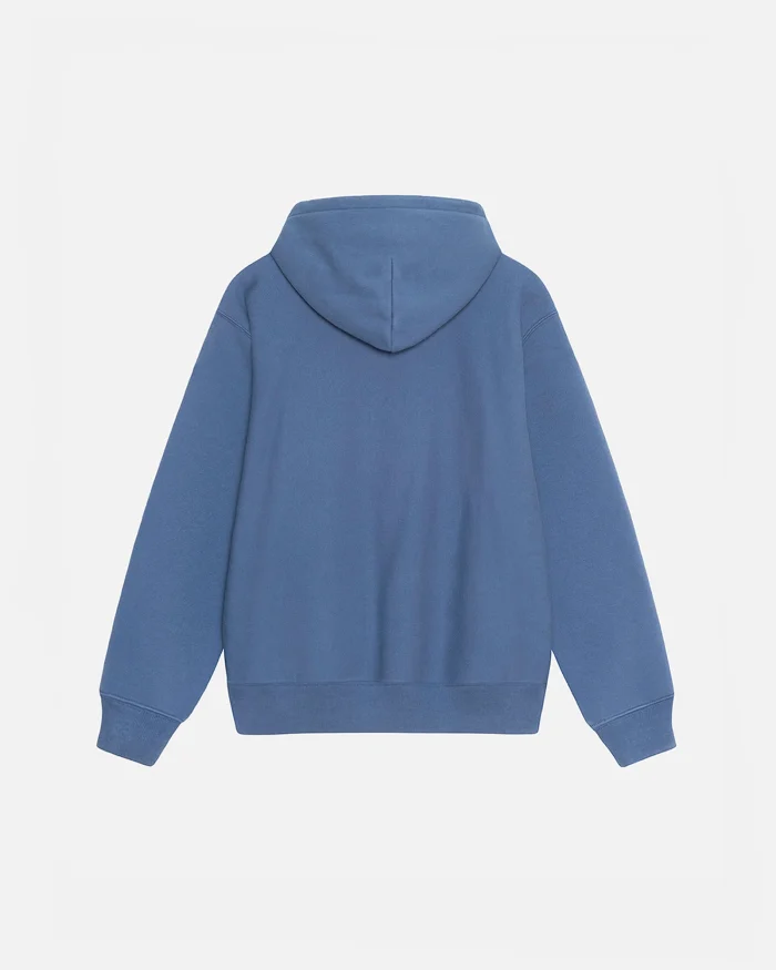 SATIN PATCH BLUE HOODIE