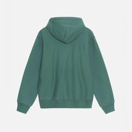 SATIN PATCH GREEN HOODIE