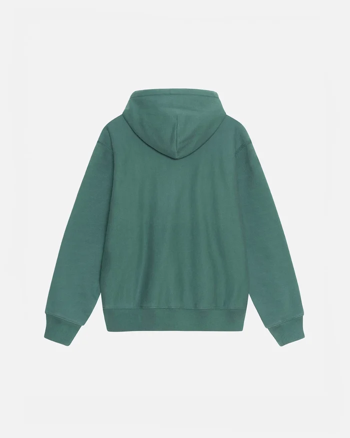 SATIN PATCH GREEN HOODIE