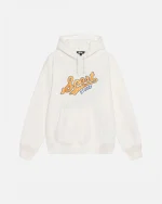 SATIN PATCH OFF WHITE HOODIE