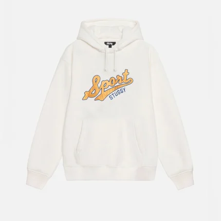 SATIN PATCH OFF WHITE HOODIE