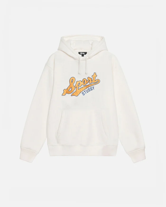 SATIN PATCH OFF WHITE HOODIE