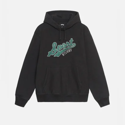 SATIN PATCH HOODIE