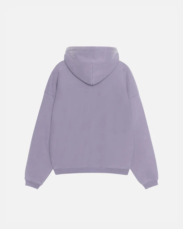 STUSSY 80 RELAXED PURPLE HOODIE