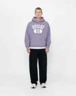 STUSSY 80 RELAXED PURPLE HOODIE