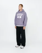 STUSSY 80 RELAXED PURPLE HOODIE