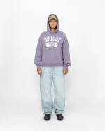 STUSSY 80 RELAXED PURPLE HOODIE