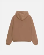 STUSSY 80 RELAXED BROWN HOODIE