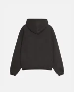 STUSSY 80 RELAXED BLACK HOODIE