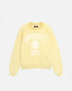 OVERLOCK VARSITY RAGLAN LIGHT YELLOW CREW