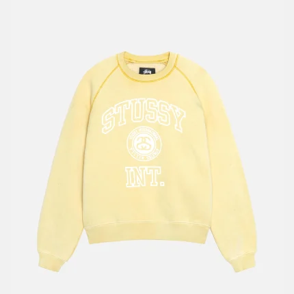 OVERLOCK VARSITY RAGLAN LIGHT YELLOW CREW