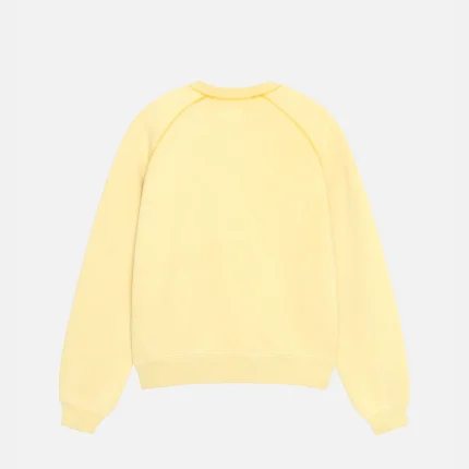 OVERLOCK VARSITY RAGLAN LIGHT YELLOW CREW