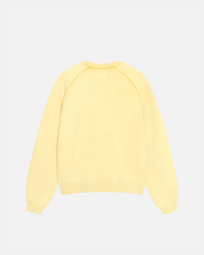 OVERLOCK VARSITY RAGLAN LIGHT YELLOW CREW