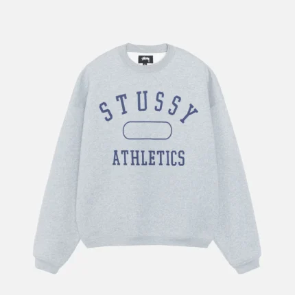 STÜSSY ATHLETICS GREY CREW