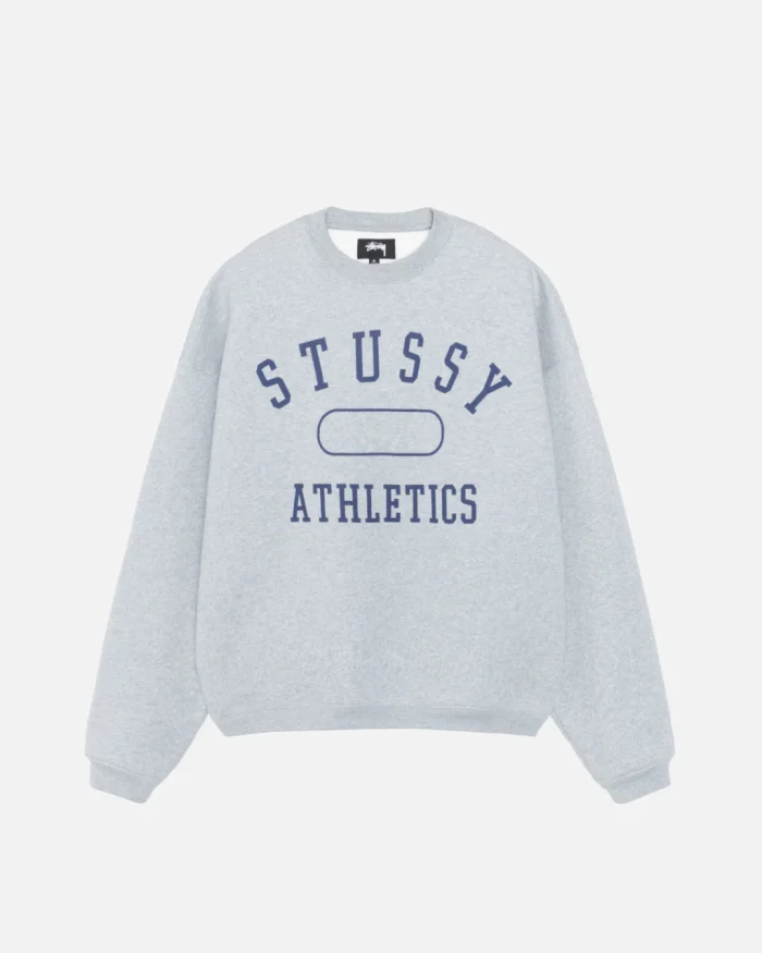 STÜSSY ATHLETICS GREY CREW