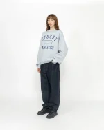 STÜSSY ATHLETICS GREY CREW