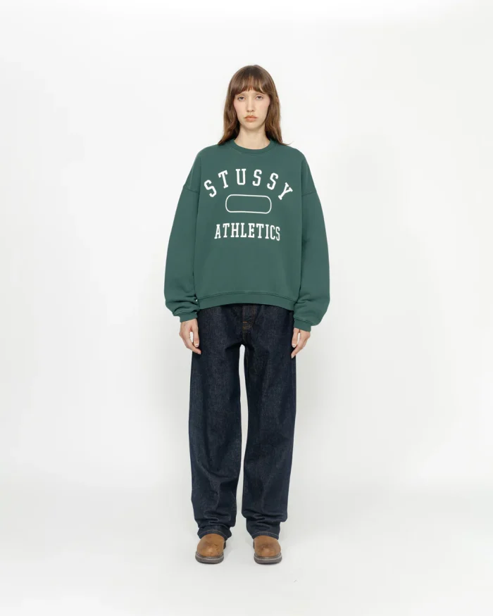 STÜSSY ATHLETICS GREEN CREW