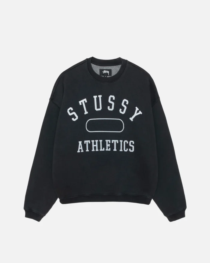 STÜSSY ATHLETICS BLACK CREW