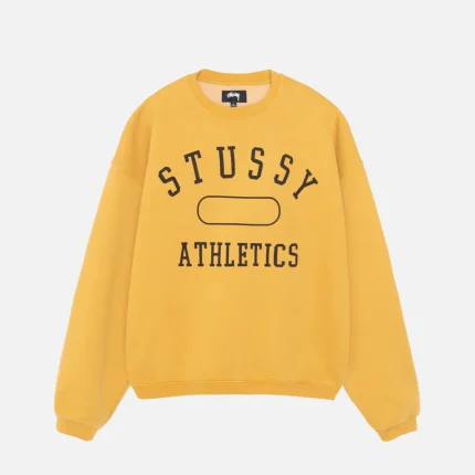 STÜSSY ATHLETICS YELLOW CREW