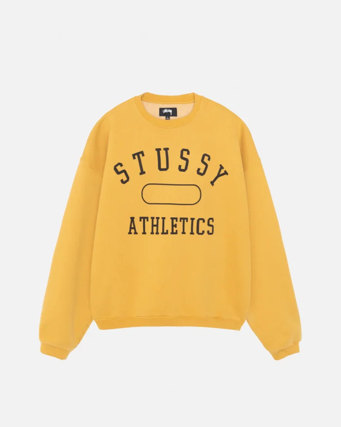 STÜSSY ATHLETICS YELLOW CREW