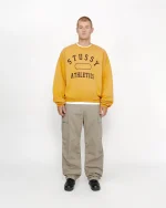 STÜSSY ATHLETICS YELLOW CREW