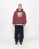 80 RELAXED MAROON HOODIE