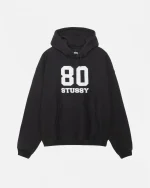 80 RELAXED BLACK HOODIE