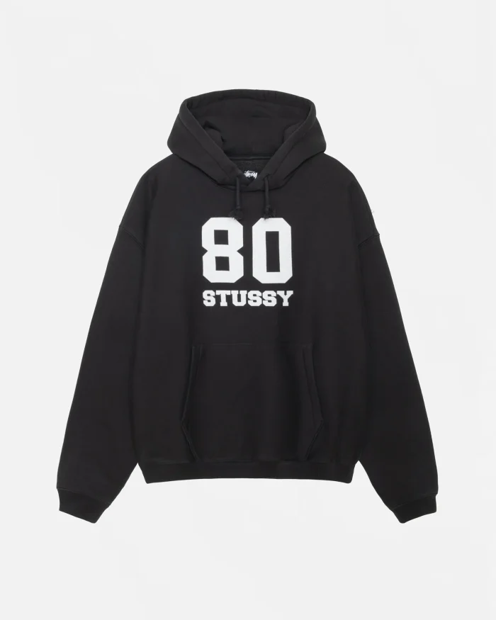 80 RELAXED BLACK HOODIE