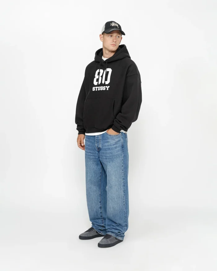 80 RELAXED BLACK HOODIE