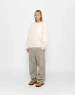 FLEECE RAGLAN OFF WHITE CREW