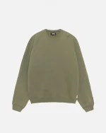 FLEECE RAGLAN OLIVE CREW