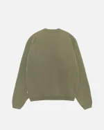 FLEECE RAGLAN OLIVE CREW