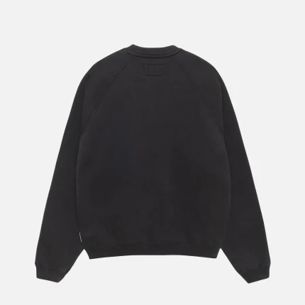 FLEECE RAGLAN BLACK CREW