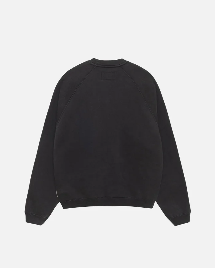 FLEECE RAGLAN BLACK CREW