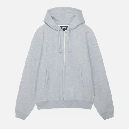 FLEECE RAGLAN ZIP GREY HOODIE