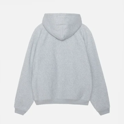 FLEECE RAGLAN ZIP GREY HOODIE