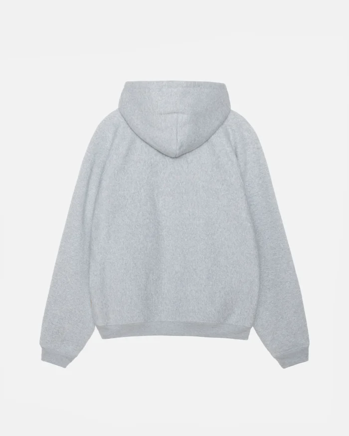 FLEECE RAGLAN ZIP GREY HOODIE