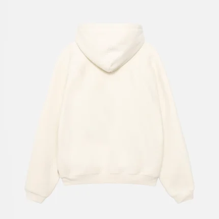 FLEECE RAGLAN ZIP OFF WHITE HOODIE