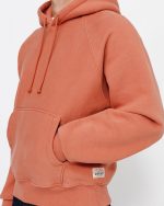 FLEECE RAGLAN BRICK RED HOODIE