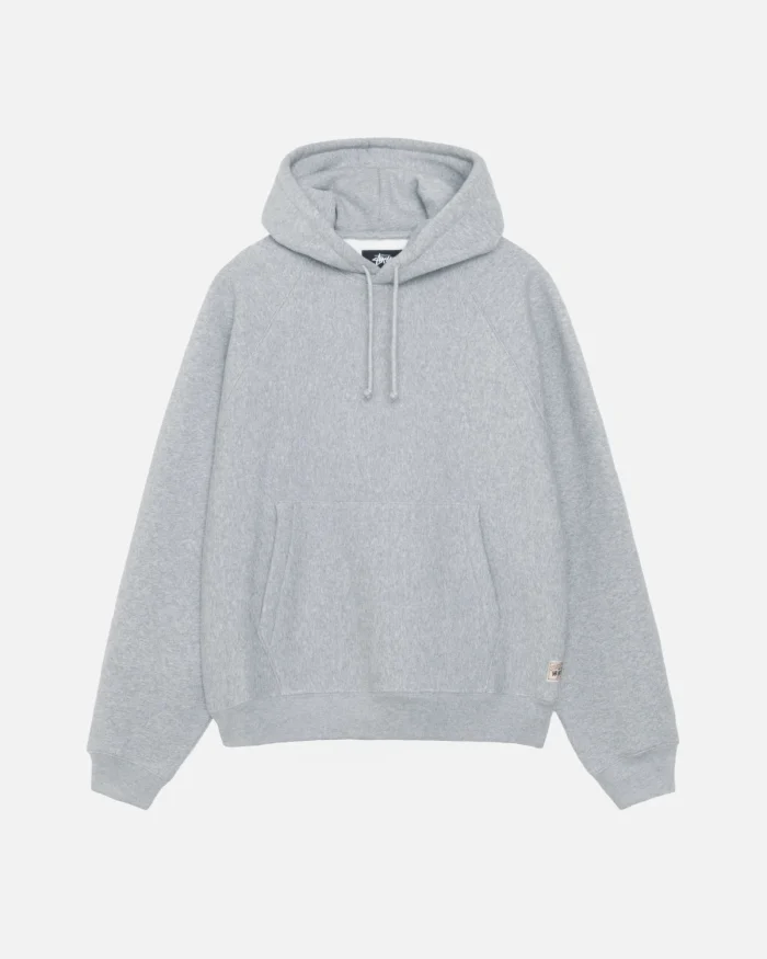 FLEECE RAGLAN GREY HEATHER HOODIE