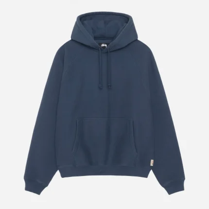 FLEECE RAGLAN NAVY BLUE HOODIE